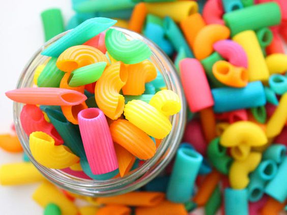 pasta de colores