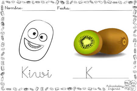 kiwi divertido para colorear Kiwi para colorear