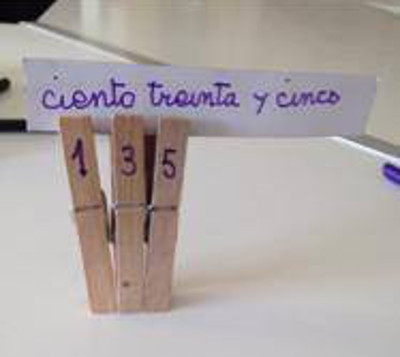 numeros con pinzas